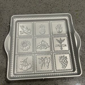 Nordic Ware Silver Embossed Baking Pan